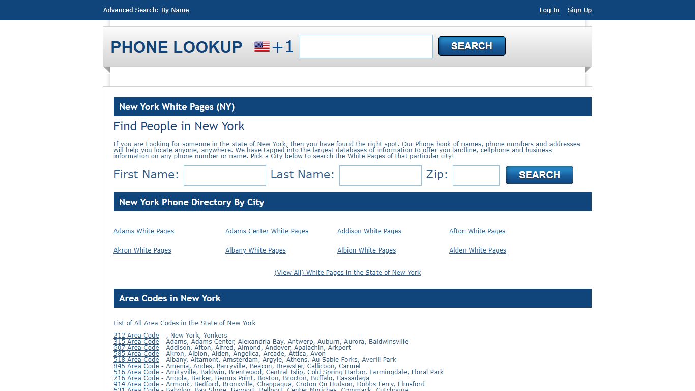 New York White Pages - NY Phone Directory Lookup